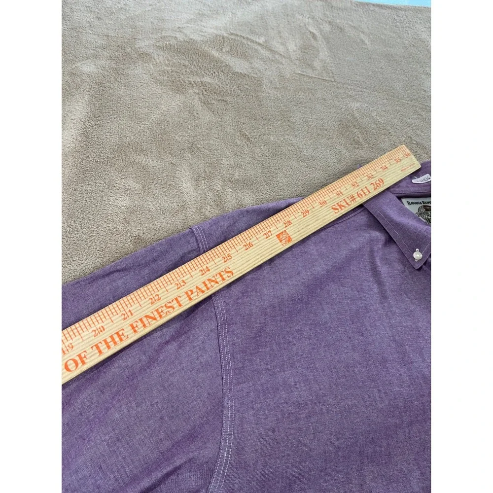 Banana Republic Adventure Outfitters‎ Shirt Mens L Purple Cotton Button Down
